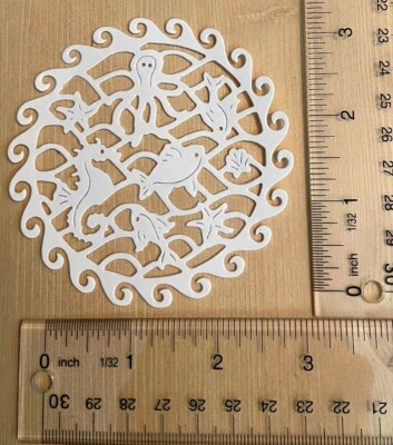  5 SEALIFE cardstock paper die cut embellishments