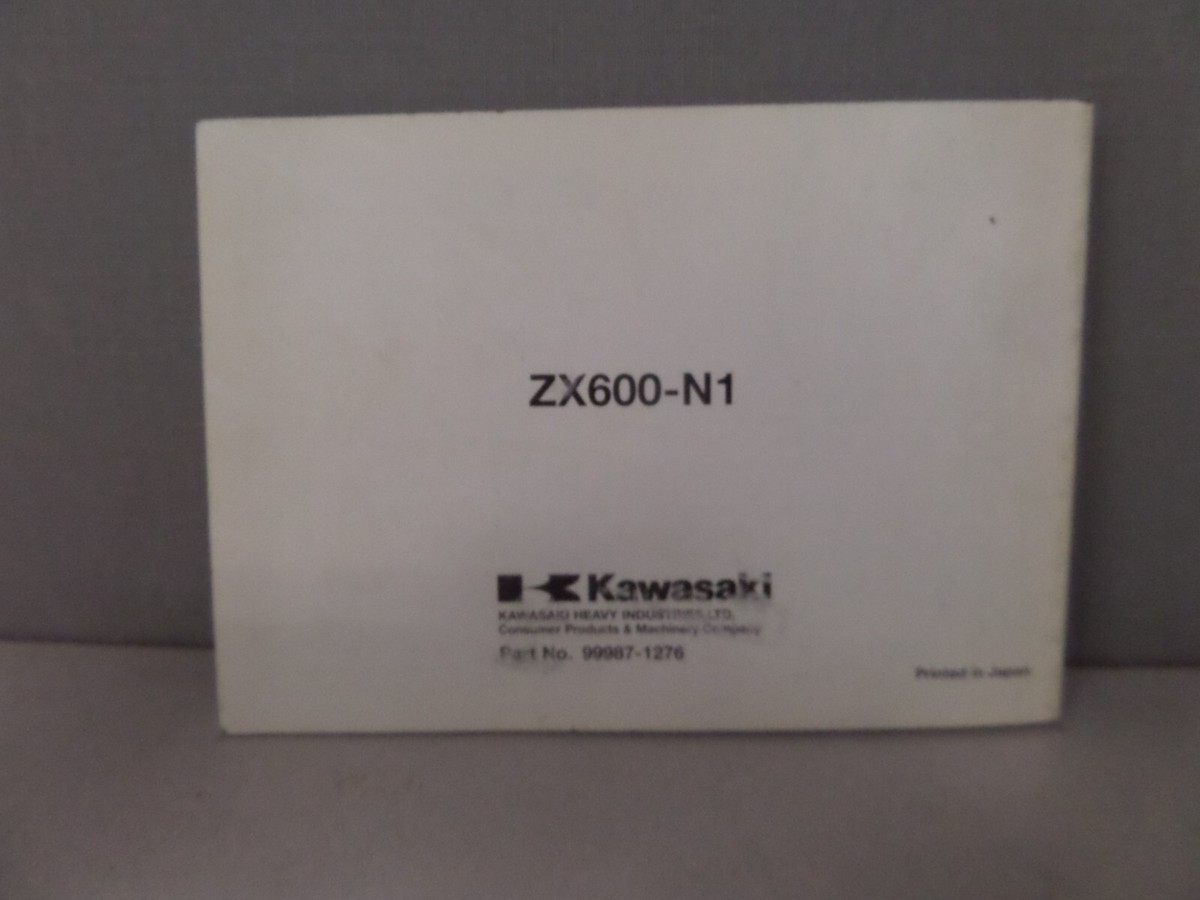 Kawasaki Factory Owners Manual 2005 ZX600-N1 ZX-6RR 99987-1276 | eBay