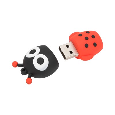 Cartoon Flash Disk Cartoon Ladybug Compatible Optional Stock USB Flash Drive Kit