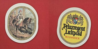 Prince Regent Luitpold   Otto of Greece brewery beer mat coaster Beermat