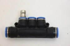 Festo 10mm x 8mm 3 Way Push To Connect Tube Union Manifold Adaptor