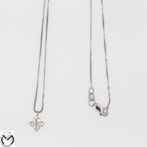 Collier Alphabet En Or Blanc Et Rose 18K Avec Diamant - Neuf Avec étiquettes, Bijou Personnalisable