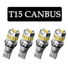 4x Auxito Canbus 912 921 T15 W16w White Led Bulbs Car Backup Reverse Light Or