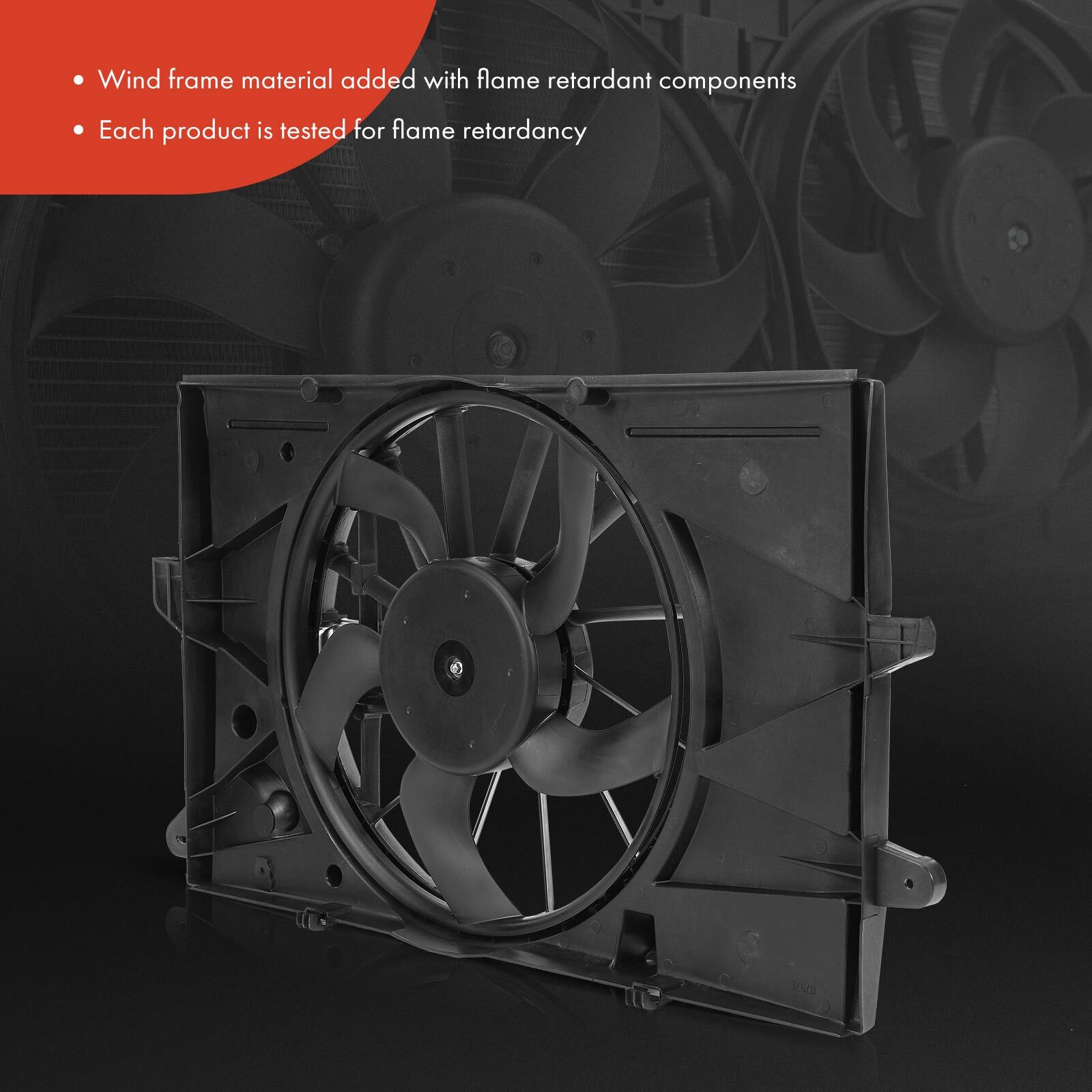 Radiator Cooling Fan Assembly with Shroud for Ford Taurus Lincoln MKS 3 ...