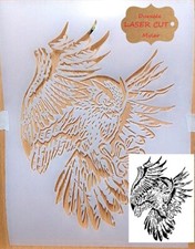 Owl stencil airbrush stencil Artists owl bird template Mylar