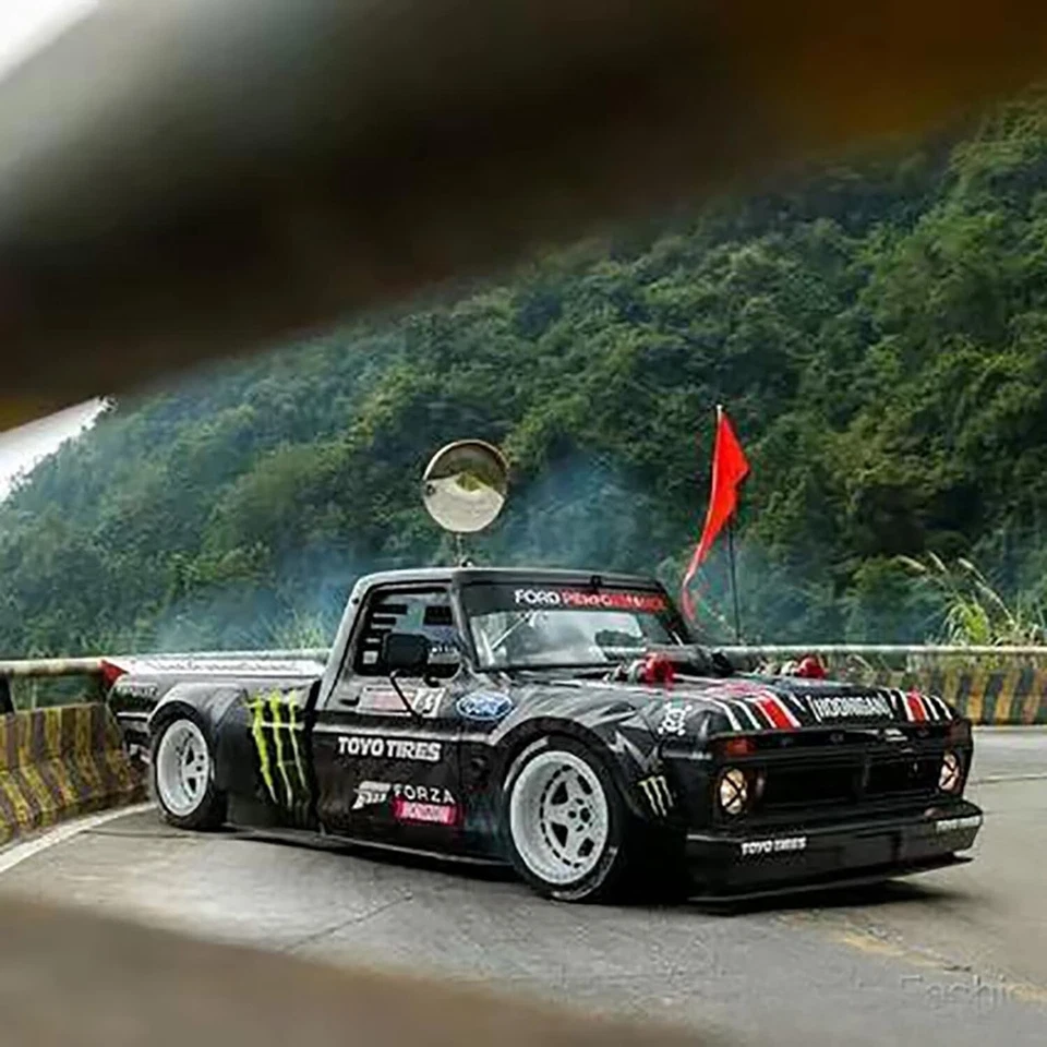 4pcs 1/10 RC Rubber Tires & Wheels Rims 12mm Hex For HSP HPI Kyosho On Road Car - Image 3 of 4