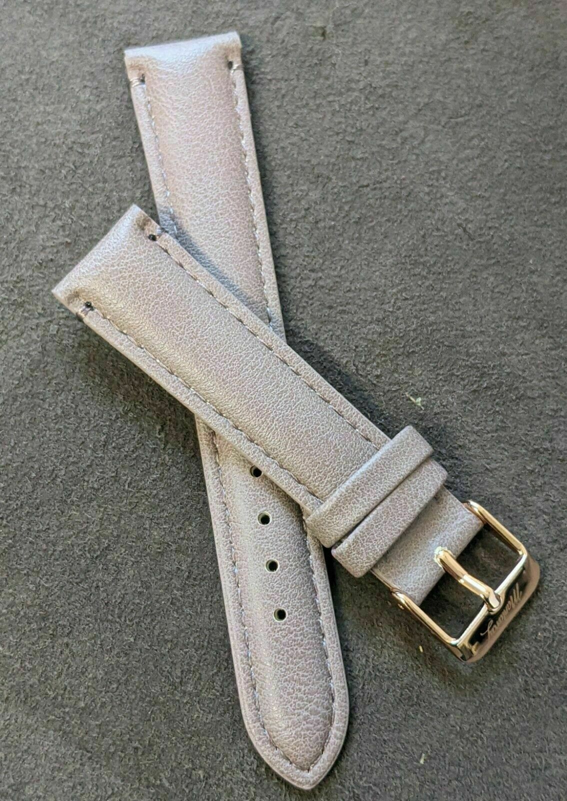 18mm Padded Faux Leather Mantaray Ladies Replacement Watch Straps Rose