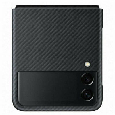 Samsung Aramid Cover für Galaxy Z Fold3 5G - Schwarz ( Carbon Optik )