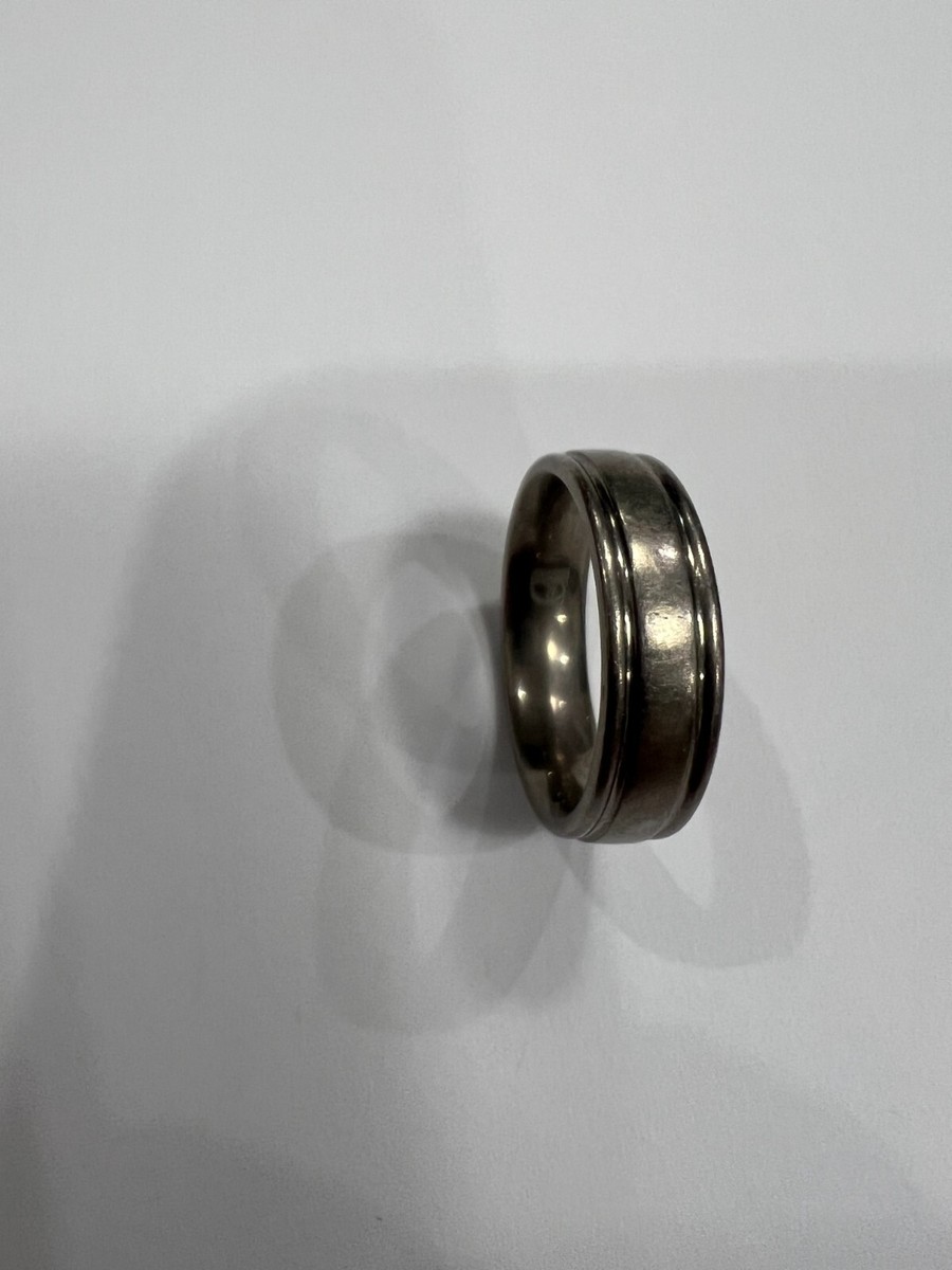 FORGE Titanium Size 9 Men's Titanium Wedding Band Ring  View 3