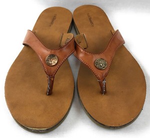 bass leather flip flops