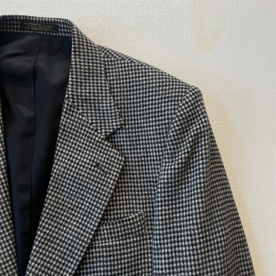 Robert запас 40R серый гончая фланель сделано в США мужской блейзер Sport Куртка Пальто - Изображение 2 из 4