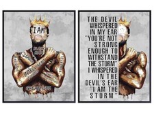 African Americans Home Decor for Men - Inspirational quote for Black Men