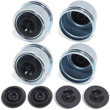 4pcs 1.98'' Trailer Hub Dust Caps, Trailer Spindle Bearing Dust Cap Cup Greas...