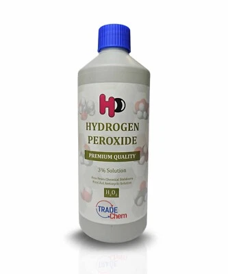 Hydrogen Peroxide 3% HP 500ml Pure Chem Fast Free Delivery 10 Vols
