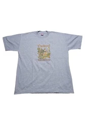 Single Stitch VTG Thailand Mens Shirt XL Blue Heather Arts and Crafts Team two