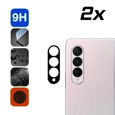 2x Panzerfolie Kameraschutz Echtglas Schutzglas für Samsung Galaxy Z Fold 3 5G