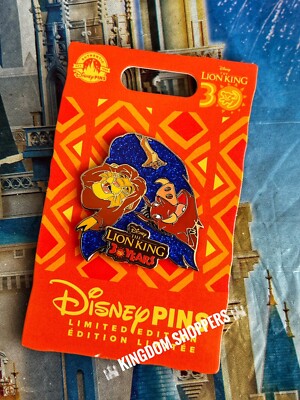 2024 Disney Parks Lion King 30th Anniversary Simba Timon Pumbaa Pin LE 4000