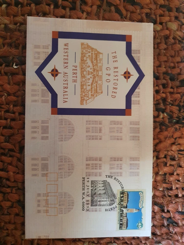 1993 The Restored Perth WA GPO SOUVENIR COVER - image 2 of 3
