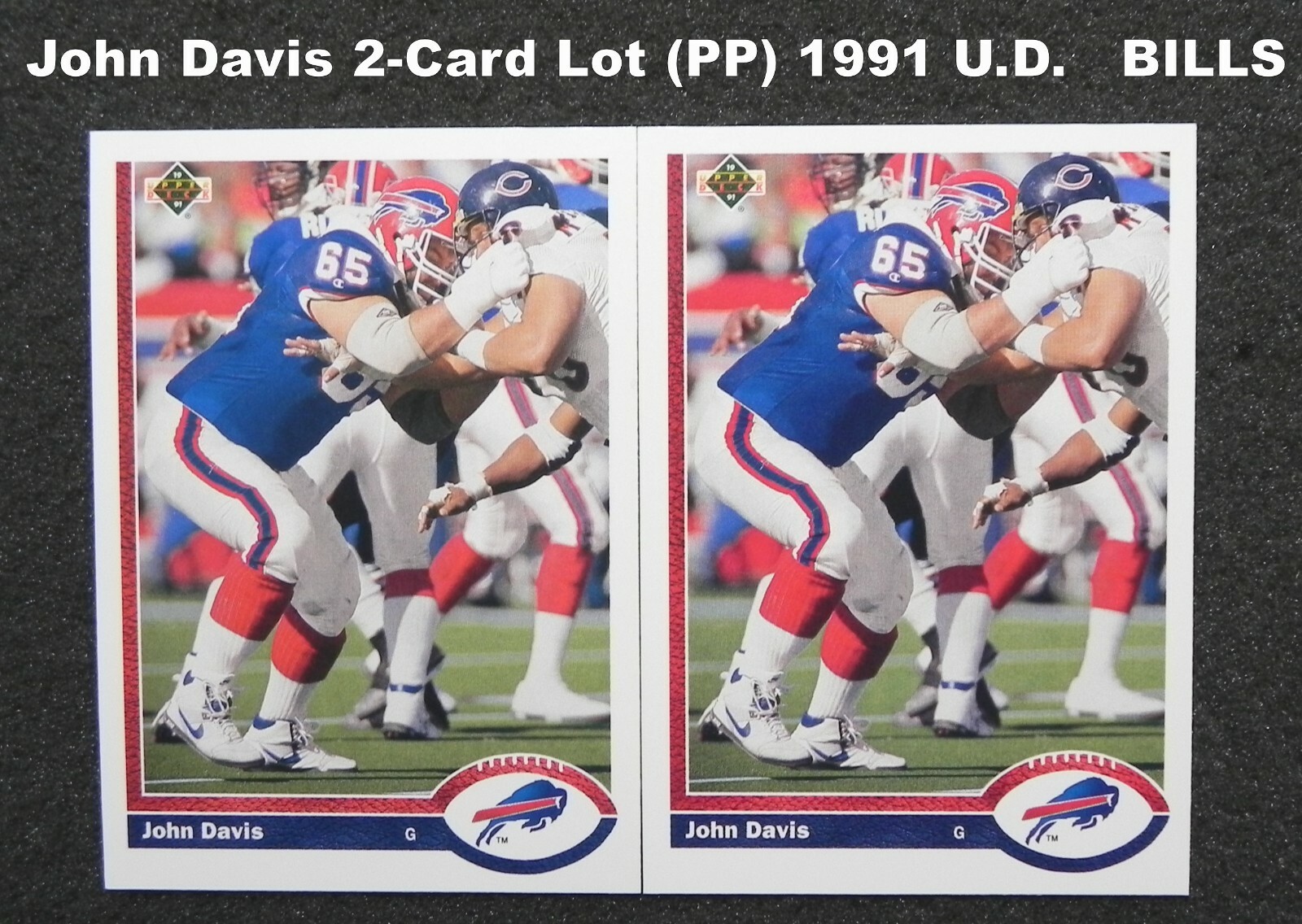 John Davis 1991 Upper Deck 2-Card Lot #570 _ Exact Cards (PP)