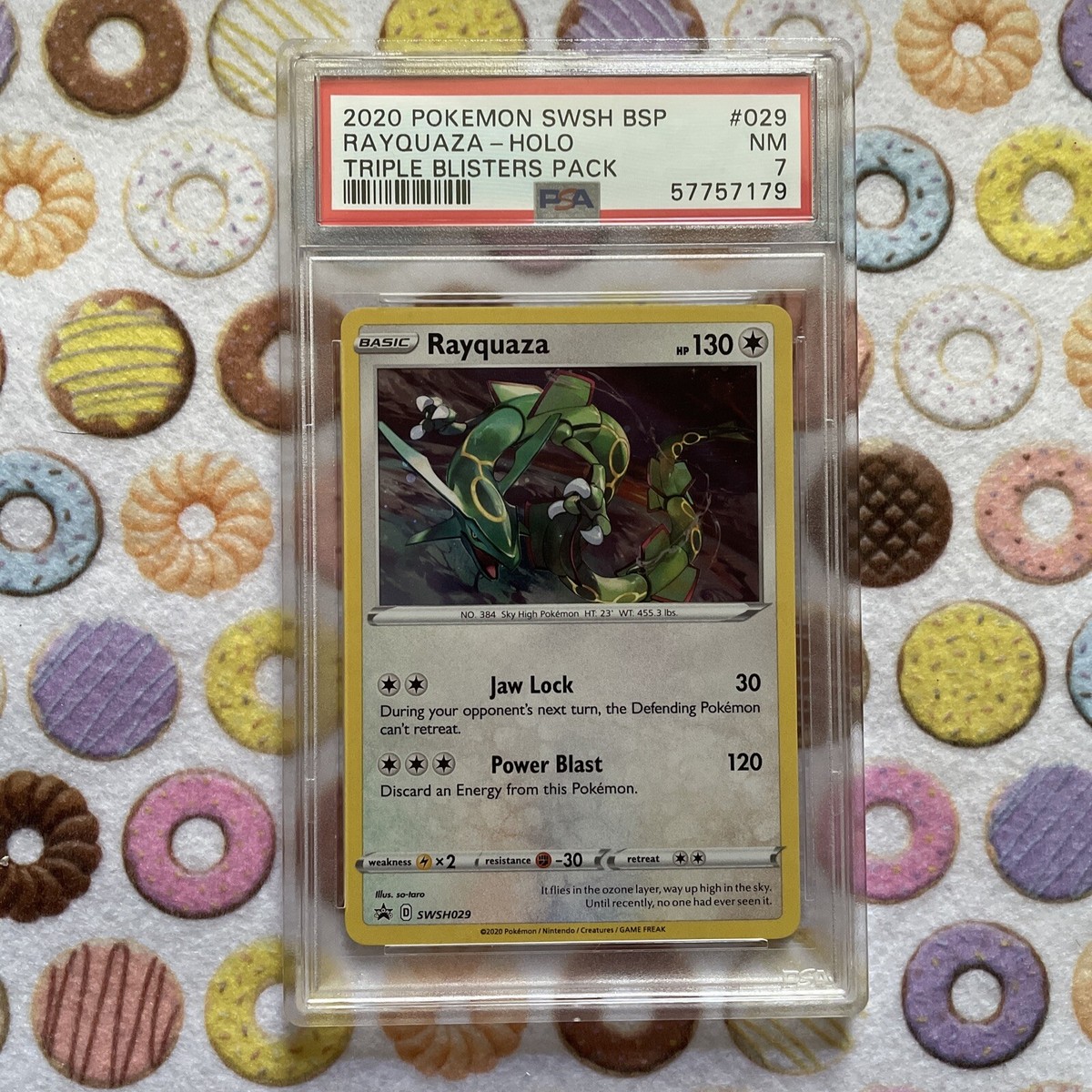 PSA NM 7 Rayquaza Pokémon 2020 Black Star Promos SWSH029 | eBay