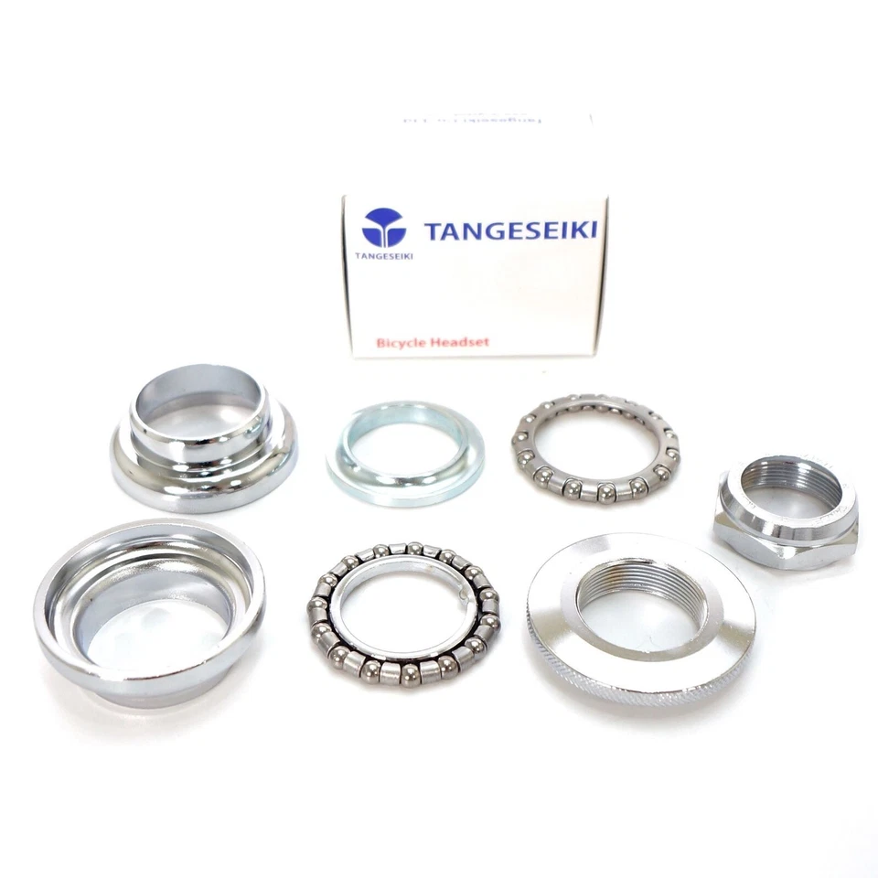 Tange AW-27 Old School BMX headset 1" threaded 32.7 cups 26.4mm Chrome Silver - Image 2 of 2