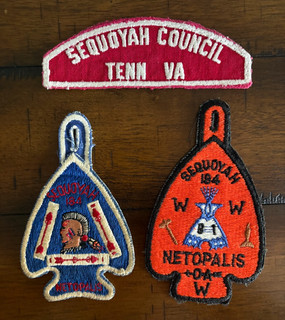 Order of the Arrow Sequoyah Lodge #184 Chapter OA Arrowhead Patches RWS