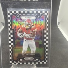2023 Panini Prizm Isiah Pacheco #144 Black and White Checker Prizm