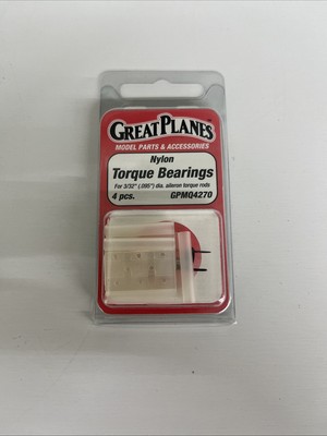 Original Great Planes FF RC Airplane Part #4270 Nylon Torque Bearings For 3/32''