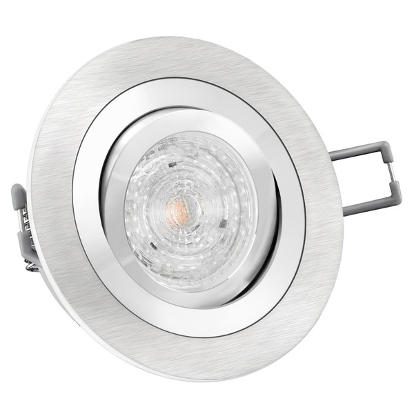 RF-2 Einbauspot Schwenkbar Dimmbar Alu Mit Led 4,9W Lampe Neutralweiß Strahler-image