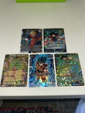 Bandai Dragon Ball Super Card Game 5 Card Foil SR/SPR Lot Goku Kefla Yamcha