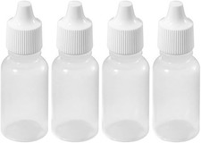 12PCS 30Ml/1Oz Empty Refillable Eye Liquid 12 Count (Pack of 1), clear