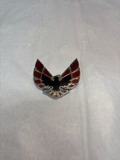 1970-1973 Pontiac Firebird Fender / Sail Panel Bird Emblem Logo - Red/Black