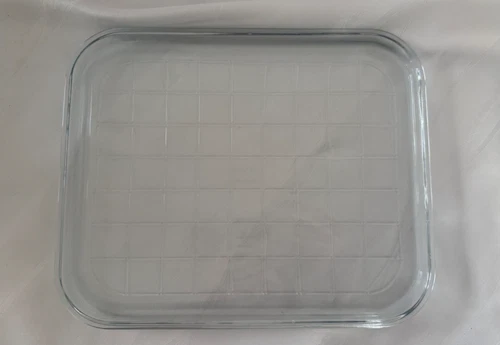 Vintage Pyrex England Rectangular Glass Baking Dish Oven Tray Clear