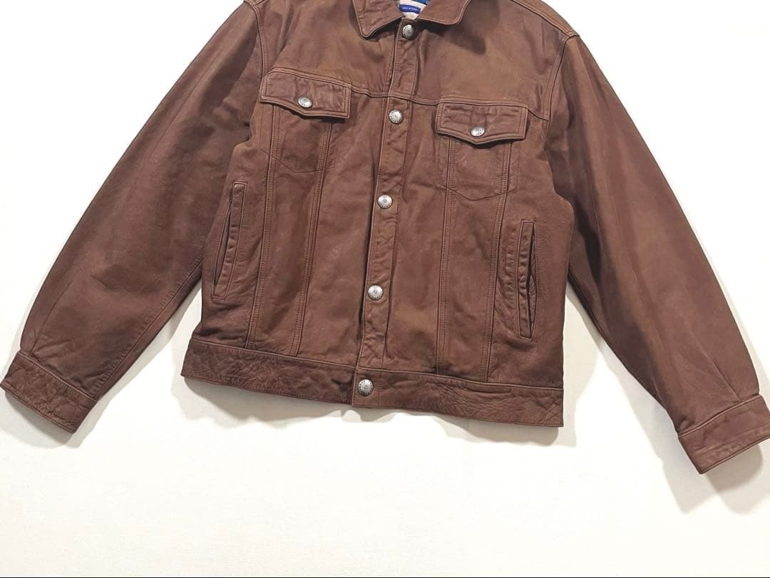 Pendleton Leather Tracker Jacket Native Pattern C… - image 5