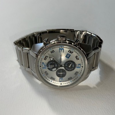Fossil Blue Chronograph Watch CH2506 - Brand New, All Stainless Steel