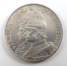 PRUSSIA 1901 Silver 5 Mark 200th Anniversary of Kingdom of Prussia AU Condition