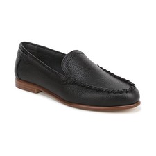 Women's Franco Sarto Maude Round Toe Loafers Black Leather
