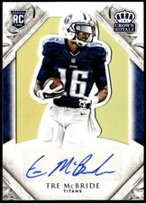 2015 Panini Crown Royale #179 Tre McBride Gold #/49 Rookie Auto E1