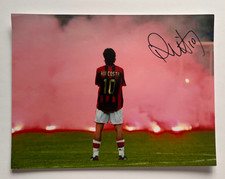 Signiertes RUI COSTA 16"x12" AC Mailand Derby Foto - PP/COA - Benfica Portugal
