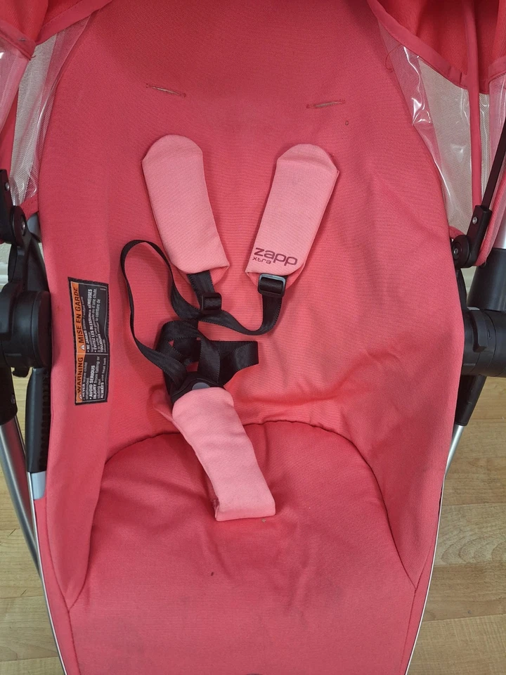 Carrinho Quinny Zapp Xtra com Assento Dobrável, Rosa Precioso - Imagem 4 de 4