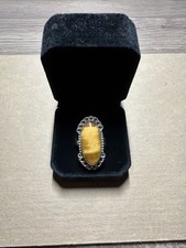 Silver 925 Tiger Eye Antique Women Ring
