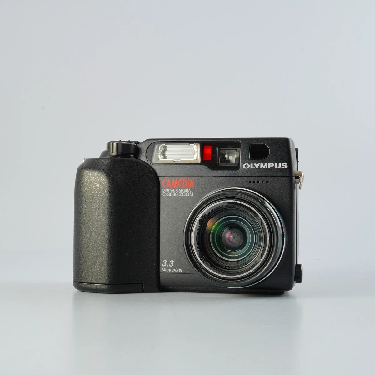 極美品 箱付き 平成レトロ Y2K OLYMPUS C-3030 ZOOM Olympus CAMEDIA C-3030 Zoom 3.3MP Digital Camera - Black for sale