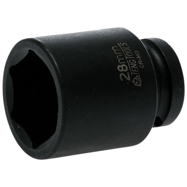 Teng Impact Socket Hexagon 6-Point 1/2in Drive 28mm