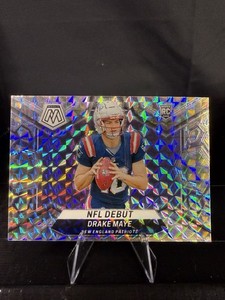 2024 Panini Mosaic NFL Debut Drake Maye #273 Silver Prizm (RC)