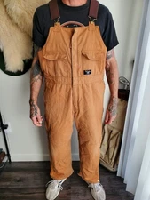 Walls Zero-Zone Insulated Bib Overalls Double Knee Duck Canvas L Regular 38-40 