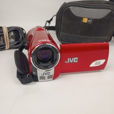 JVC Everio GZ-MS100RU Camcorder SD/SDHC Card Video Camera GZ-MS100 Red TESTED