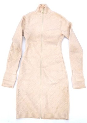 fendi beige dress Fendi Beige Logo Dress
