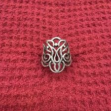 Retired James Avery Descending Dove Open Work Angel Ring  - Sterling Size 7