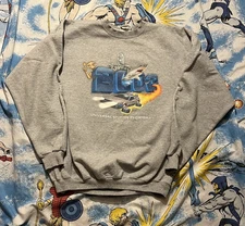 VTG 2003 Universal Studios Hollywood ET Back To The Future Sweatshirt XL JAWS