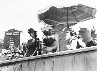 Fred Snite To A Tennis Match During Rolland Garros On June 18Th 1939 Old Photo